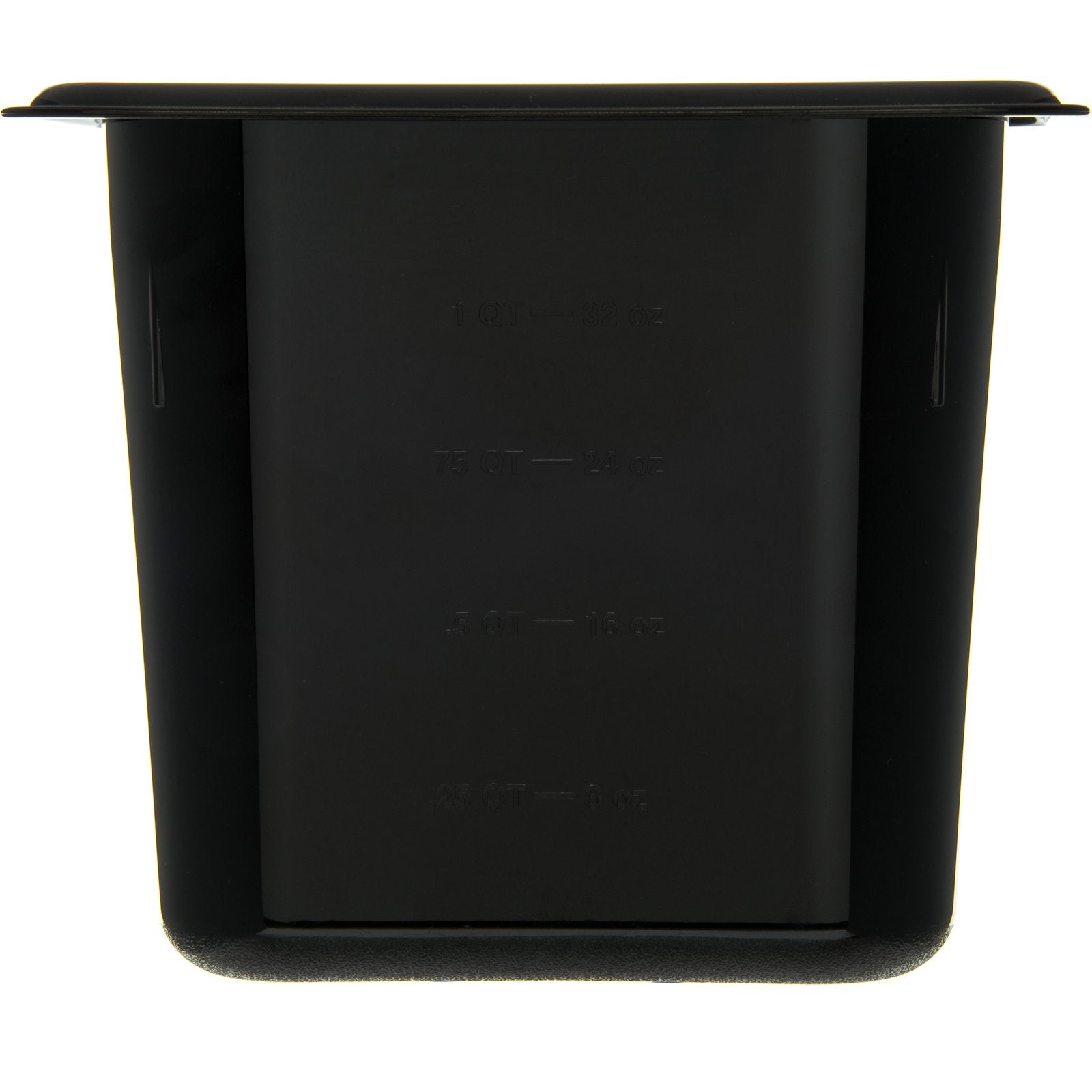 Carlisle 3088803 1/9 Size Black High Heat Plastic StorPlus Food Pan, 6" Deep