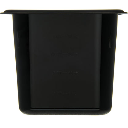 Carlisle 3088803 1/9 Size Black High Heat Plastic StorPlus Food Pan, 6" Deep