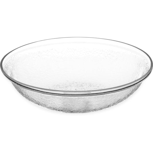 Carlisle SB7007 2 Qt Clear Round Acrylic Pebbled Bowl