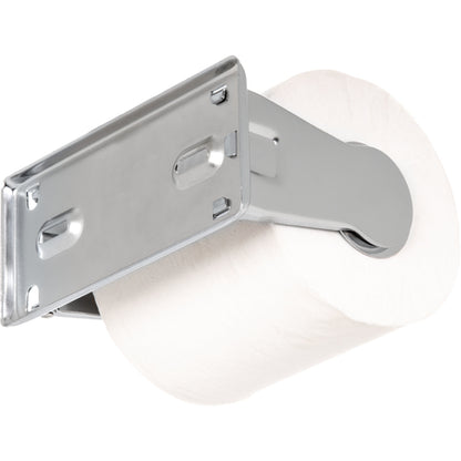 San Jamar R200XC Chrome Single Plastic Roll Locking Toilet Tissue Dispenser 1.5" core
