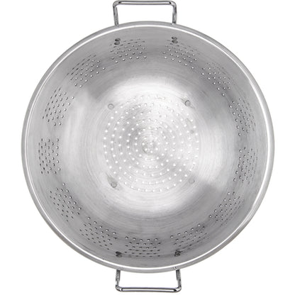 Carlisle 60277 16 Qt Silver Aluminum Signature Select Dura-Ware Heavy Weight Colander