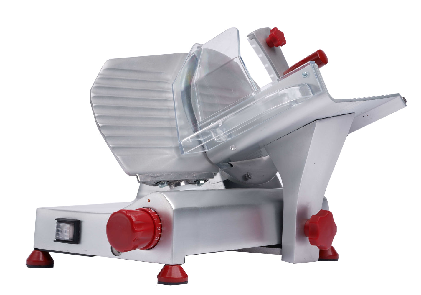 Omcan 13606 8-inch Belt-Driven Slicer with Removable Blade Sharpener
