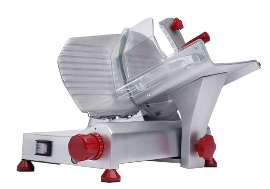Omcan 13606 8-inch Belt-Driven Slicer with Removable Blade Sharpener