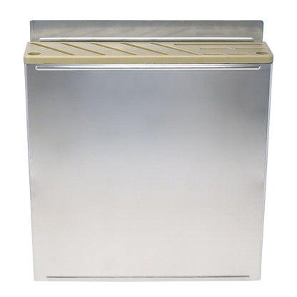 Omcan 12933 Stainless Steel Knife Rack with Tan Plastic Insert