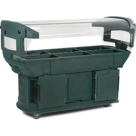 Carlisle 771108 6' x 2' x 4.5' Forest Green Maximizer Food Bar