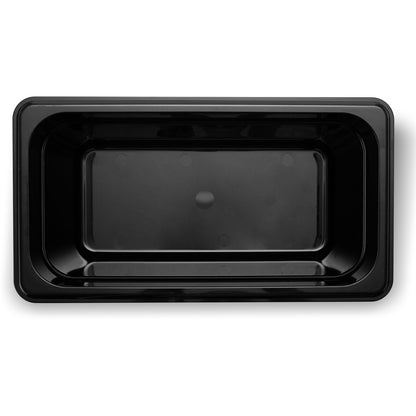 Carlisle 3086203 1/3 Size Black High Heat Plastic StorPlus Food Pan, 6" Deep