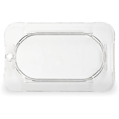 Carlisle 10336U07 1/9 Size Clear Polycarbonate StorPlus Flat Universal Lid