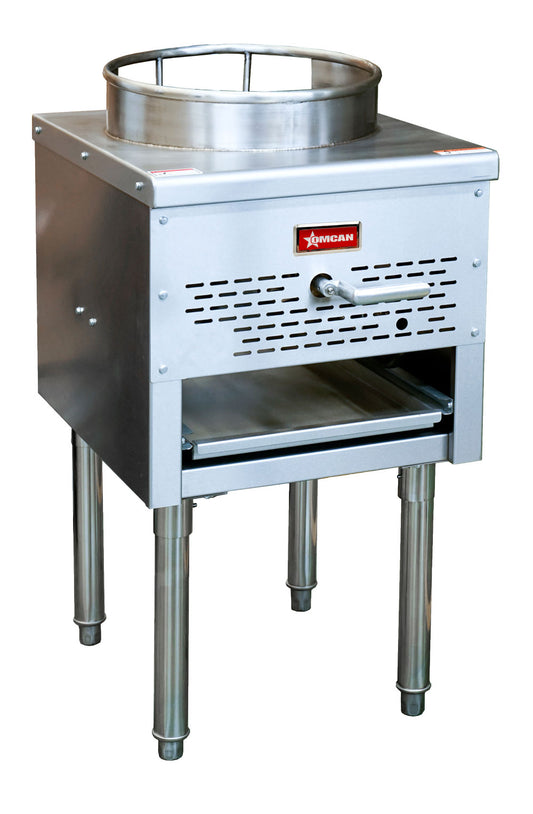Omcan 47685 Liquid Propane Wok Range with 13" Ring