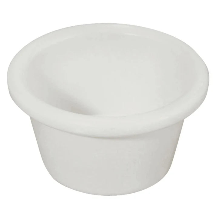 Winco RP-3W 3 oz. White Plain Ramekins