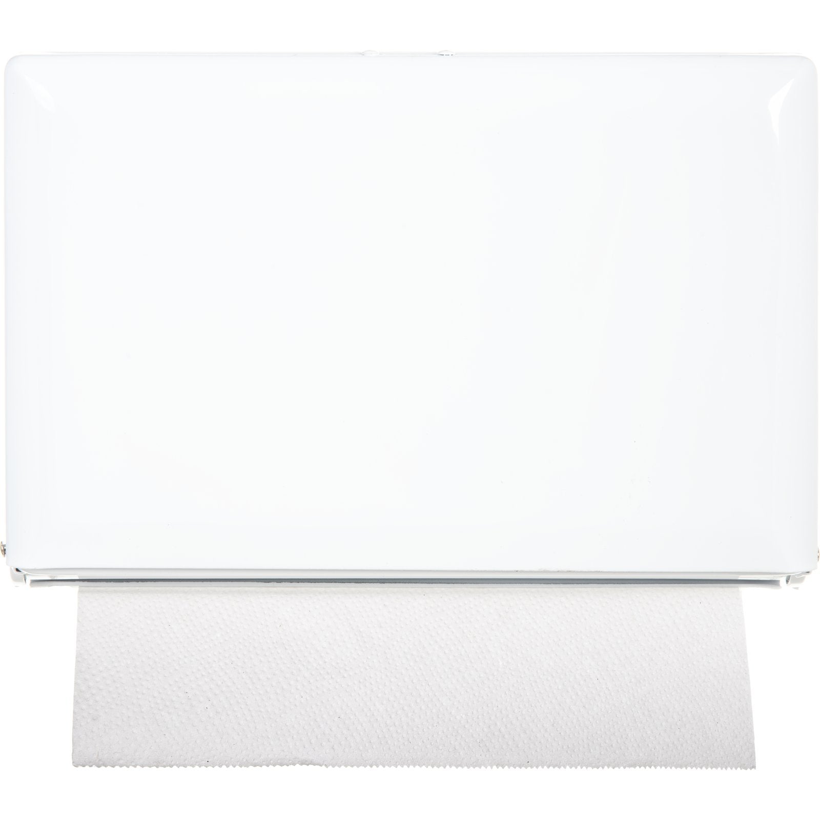 San Jamar T1800WH 500 Singlefold White Metal Plastic Towel Dispenser