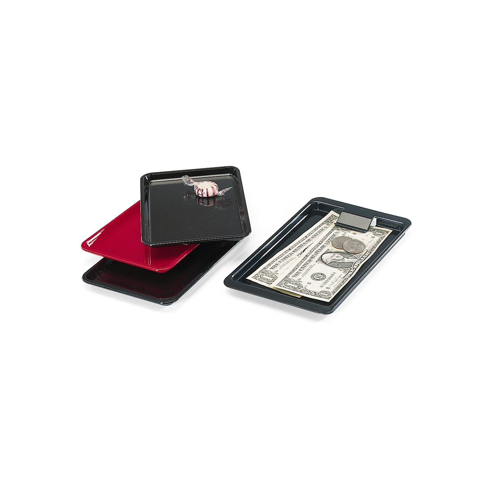 Carlisle 302203 6-1/2" x 4-1/2" Black Standard Tip Tray