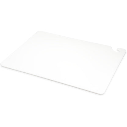 San Jamar CB182434WH 18" x 24" x 0.75" White Cut-N-Carry Cutting Board