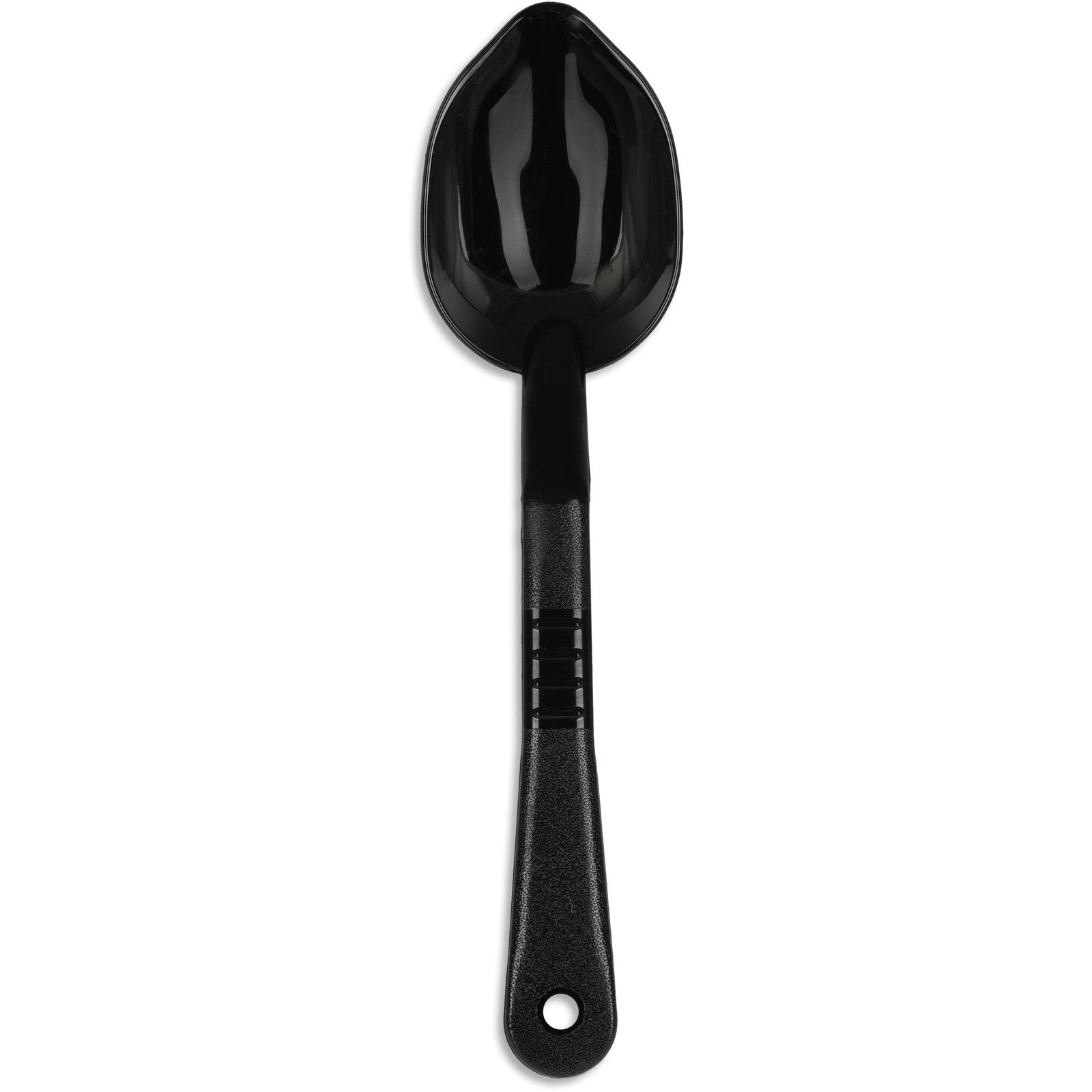 Carlisle 441503 11" Black High Heat Plastic Solid High Heat Serving Spoon