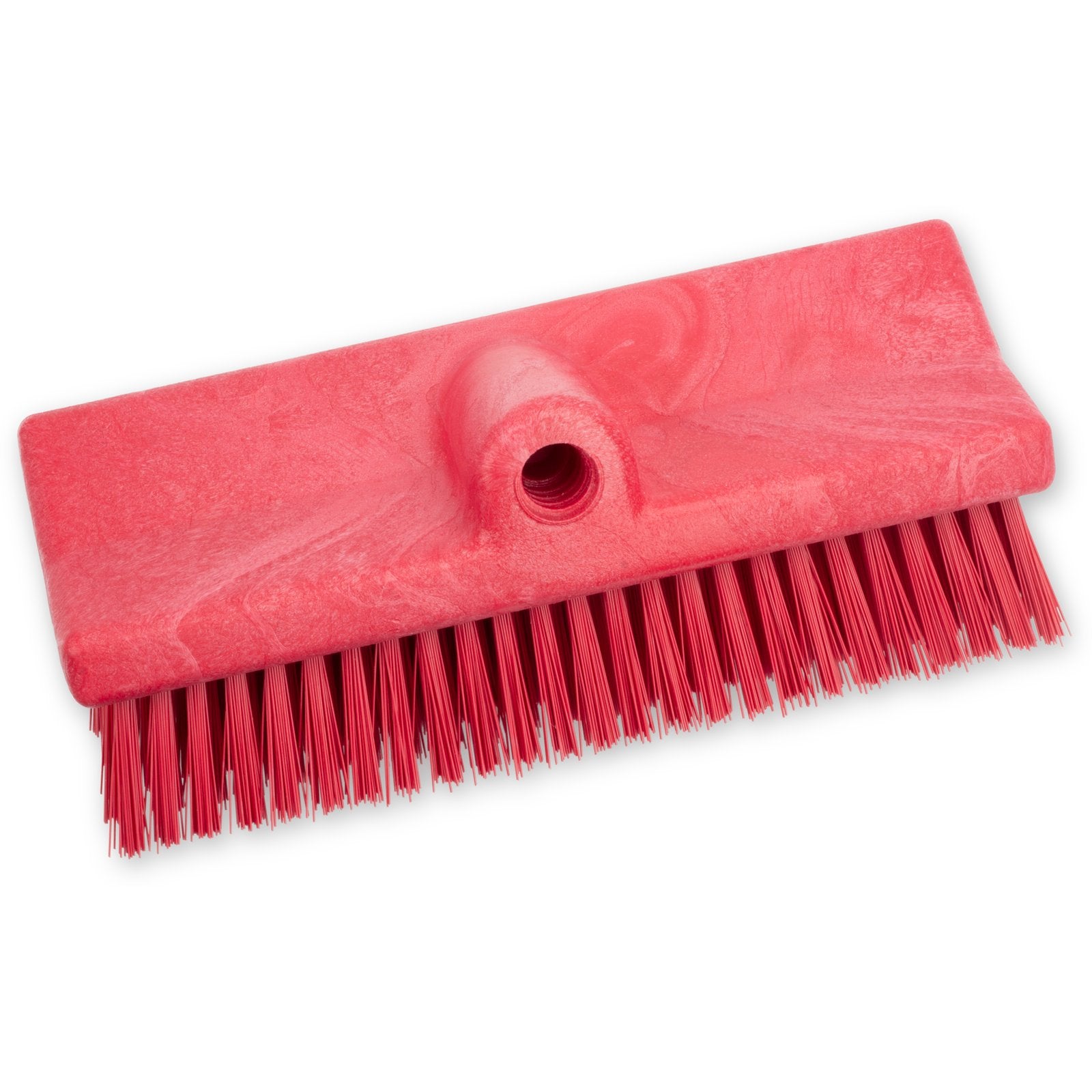 Carlisle 40423EC05 10" Red Color Coded Bi-Level Scrub Brush