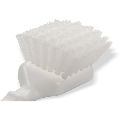 Carlisle 4054200 8" White Sparta Brush With Medium Stiff Nylon Bristles