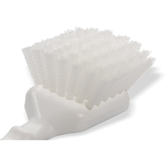 Carlisle 4054200 8" White Sparta Brush With Medium Stiff Nylon Bristles
