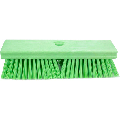 Carlisle 41722EC75 10" Lime Sparta Color Coded Deck Scrub Brush