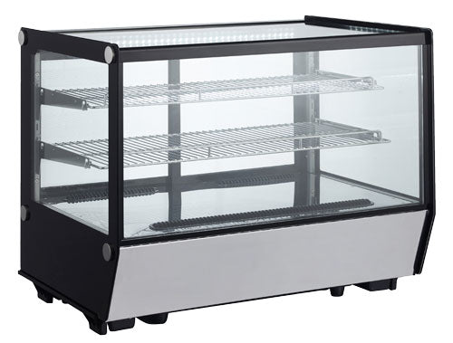 Omcan 47278 35-inch Square Glass Countertop Refrigerated Showcase