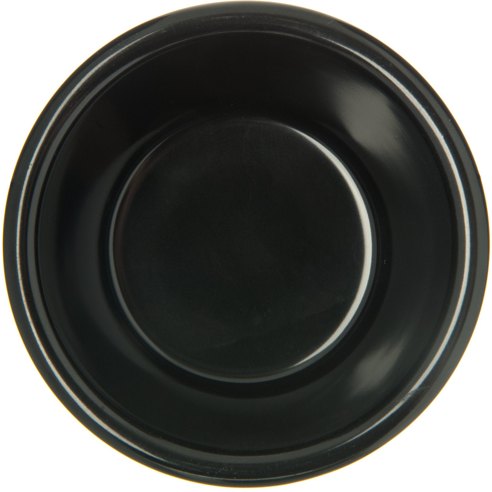 Carlisle S29103 4 oz Black Melamine Fluted Bowl Ramekin