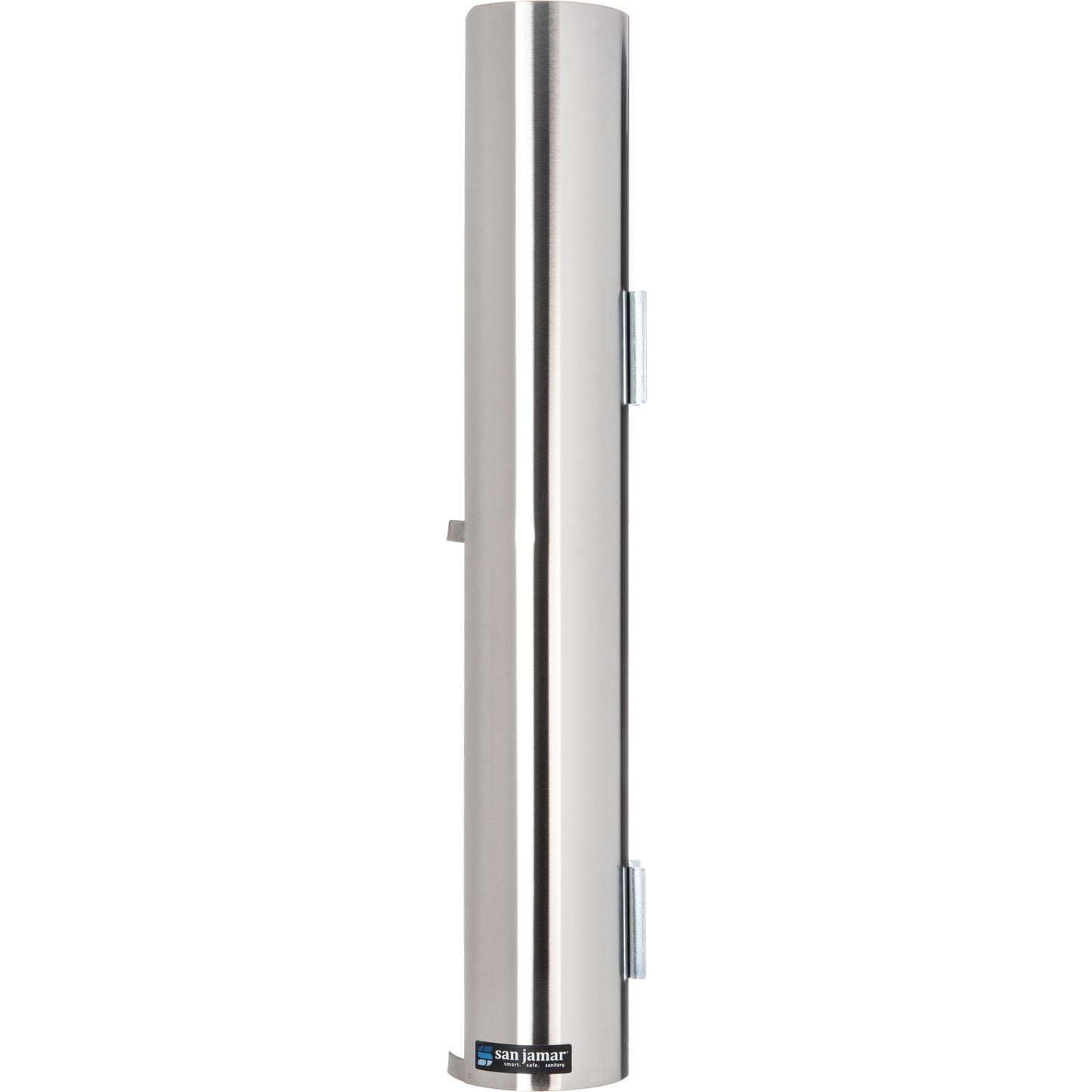 San Jamar L3402 Silver Wall-Mount Lid Dispenser for 12-24 oz. Cup Lids