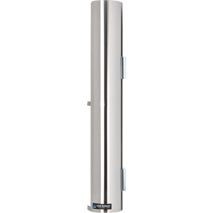 San Jamar L3402 Silver Wall-Mount Lid Dispenser for 12-24 oz. Cup Lids