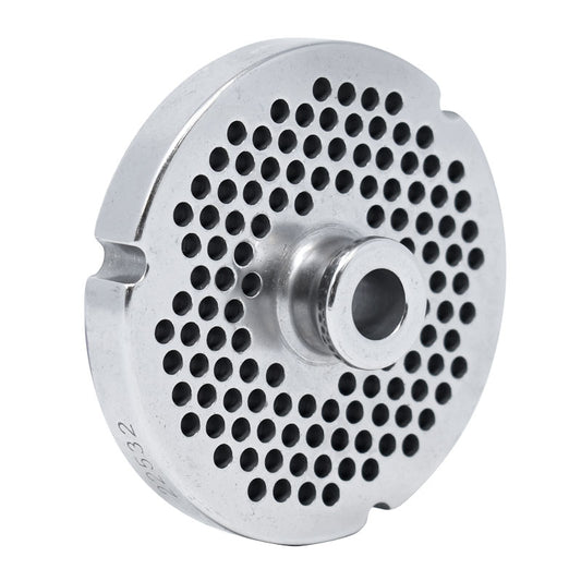 Omcan 11149 #22 One Notch/Round Stainless Steel Machine Plate with Hub, 4mm (5/32")