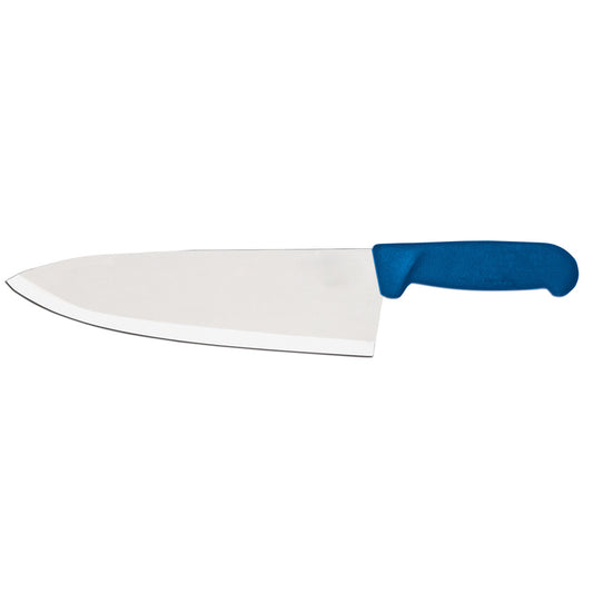 Omcan 12097 10-inch Medium Cook Knife with Blue Polypropylene Handle