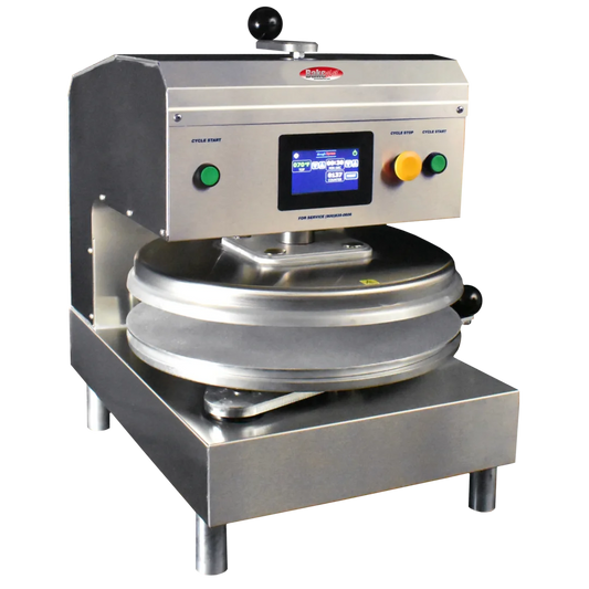 BakeMax BMDXESS Stainless Steel Countertop Automatic Single Heat Dough Press
