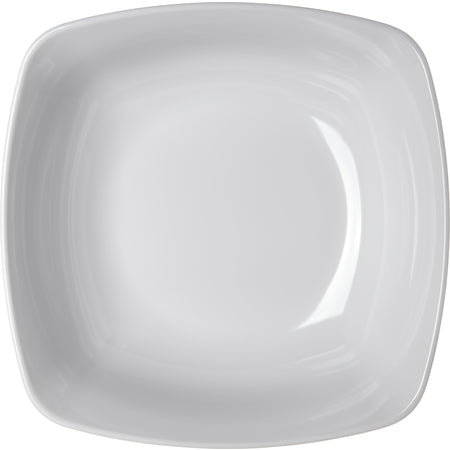 Carlisle 3336202 8 Qt 14" White Square Melamine Flared Bowl