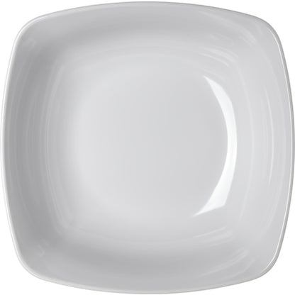 Carlisle 3336202 8 Qt 14" White Square Melamine Flared Bowl