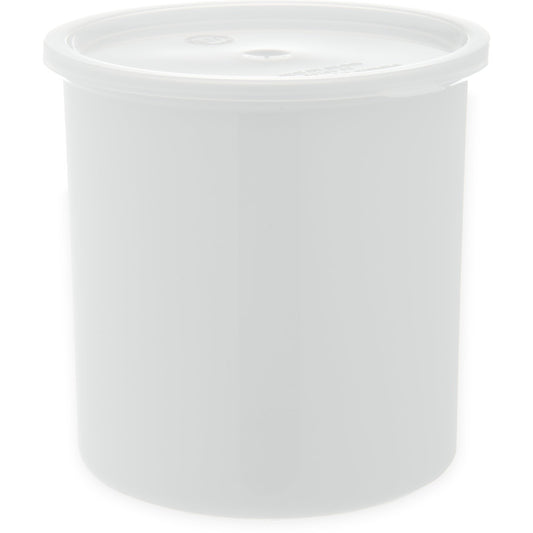 Carlisle 030202 2.7 Qt White Classic Crock with Lid