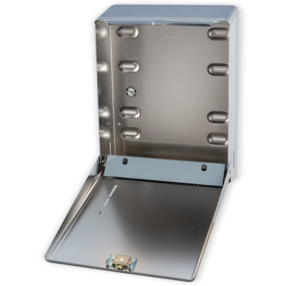 San Jamar T1900XC 500 Multifold/300 C-Fold Chrome Plastic Metal Towel Dispenser