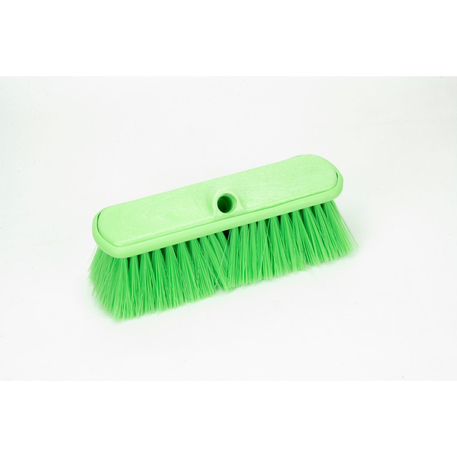 Carlisle 40050EC75 9.5" Lime Color Coded Flo-Thru Brush with Protective Bumper