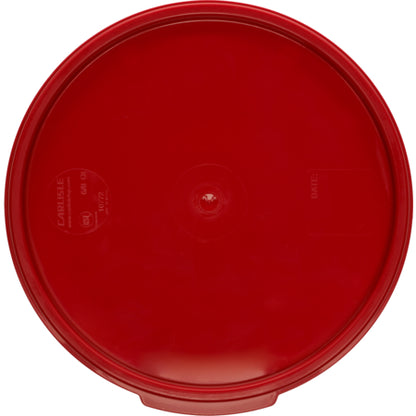 Carlisle 1077205 6 - 8 Qt Red Polypropylene StorPlus Color-Coded Food Storage Container Lid