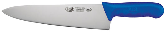Winco KWP-100U 10" Blue Polypropylene Handle Cook's Knife