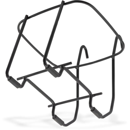 San Jamar KPPS97WM Black Wall Mounted Kleen-Pail Pro 97 Stand - Vinyl Coated Stainless Wire