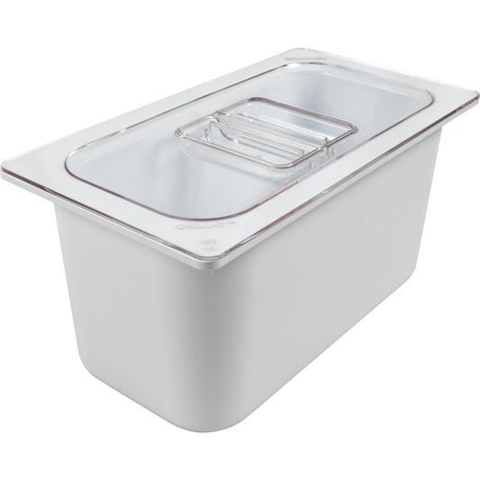 San Jamar CI7003WH 1/3 Size White Chill-It Food Pan