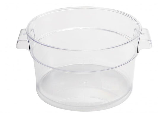 Omcan 80178 12 Qt Clear Round Polycarbonate Food Storage Container