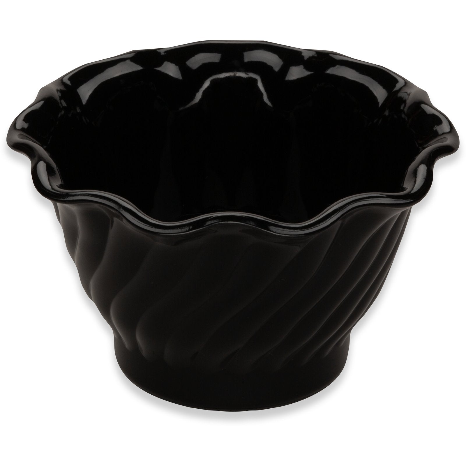 Dinex DXSWC503 5 oz Black SAN Tulip Turnbury Swirl Bowl (48/cs)