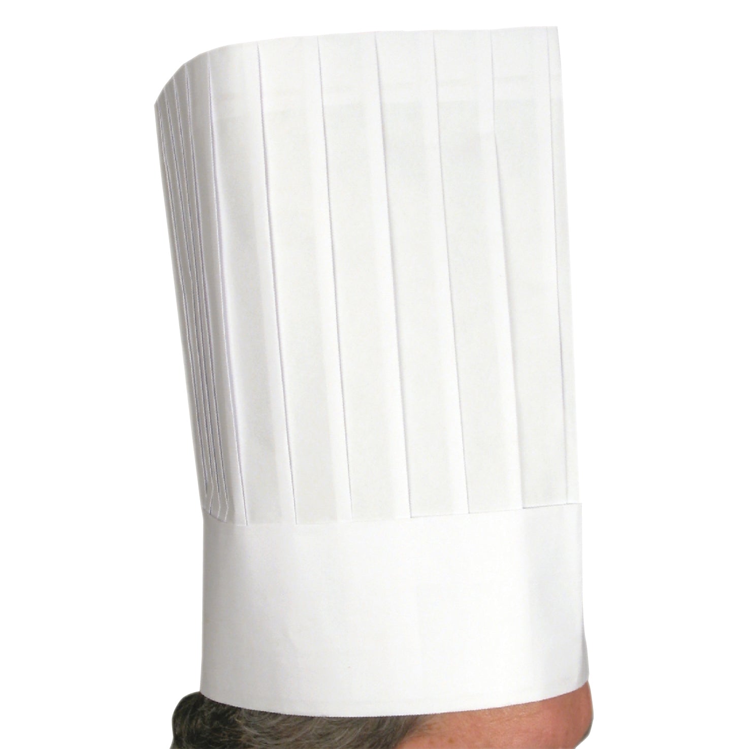 Winco DCH-12 12" Disposable Chef Hats (10pcs/bag)