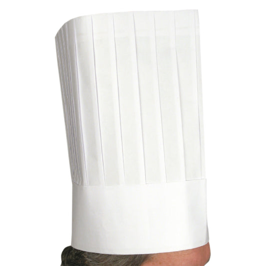 Winco DCH-12 12" Disposable Chef Hats (10pcs/bag)