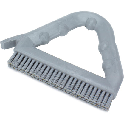 Carlisle 41323EC23 9" Gray Spart Color Coded Tile and Grout Brush