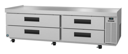 Hoshizaki CR85A Two Section Stainless Drawers Chef Base Prep Table Refrigerator