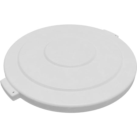 Sparta 84105602 55 Gallon White Round Polyethylene Bronco Waste Bin Trash Container Lid