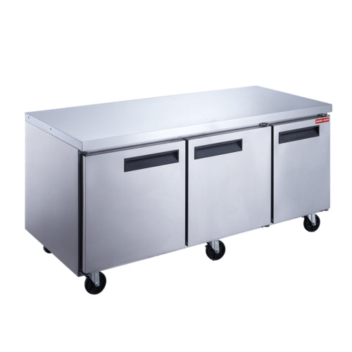 New Air NUF-072-SS 72" Stainless Steel Undercounter Freezer