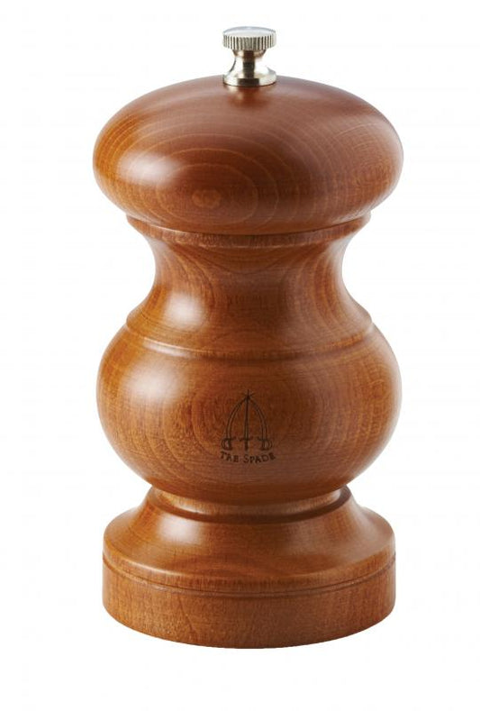 Omcan 43696 13-cm Spices Collection - Nut Chili Grinder Long Seasoned Beech Wood