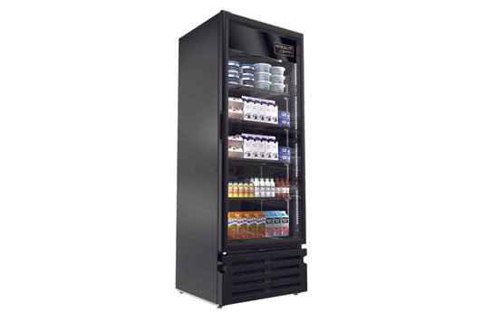 Kool-It LX-24RB 29.5" Black Single Glass Door Merchandiser Refrigerator
