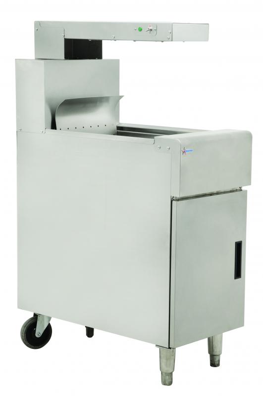 Omcan 43260 Chip Dump Station with Heating Lamp