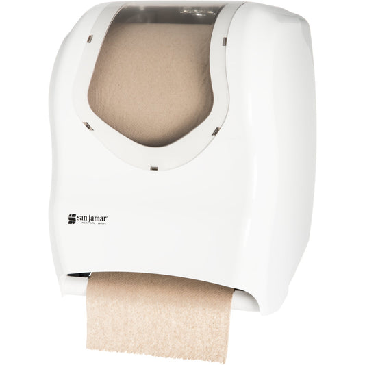 San Jamar T1370WHCL White/Clear Tear-N-Dry Classic