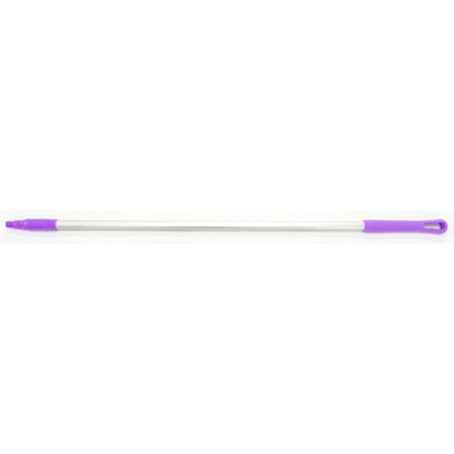Carlisle 40216EC68 48" Purple Natural Aluminum Handle with Color-Coded Tip and Hang Up Cap